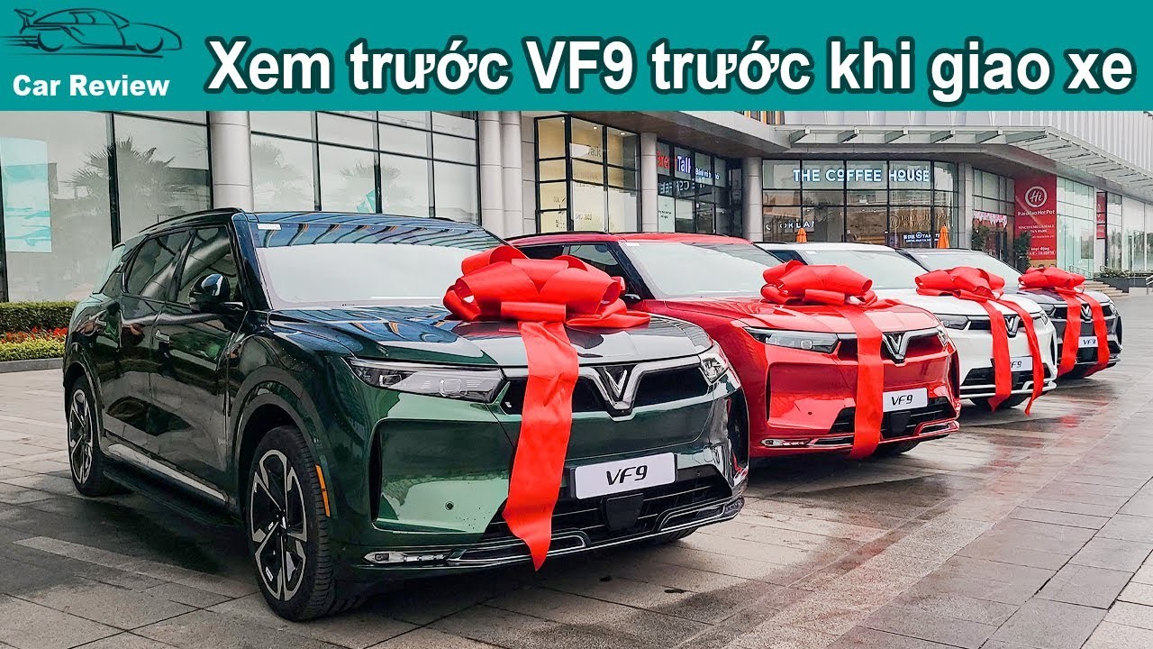 Cận cảnh Vinfast VF 9 bản thương mại trước giờ bàn giao tại Việt Nam
