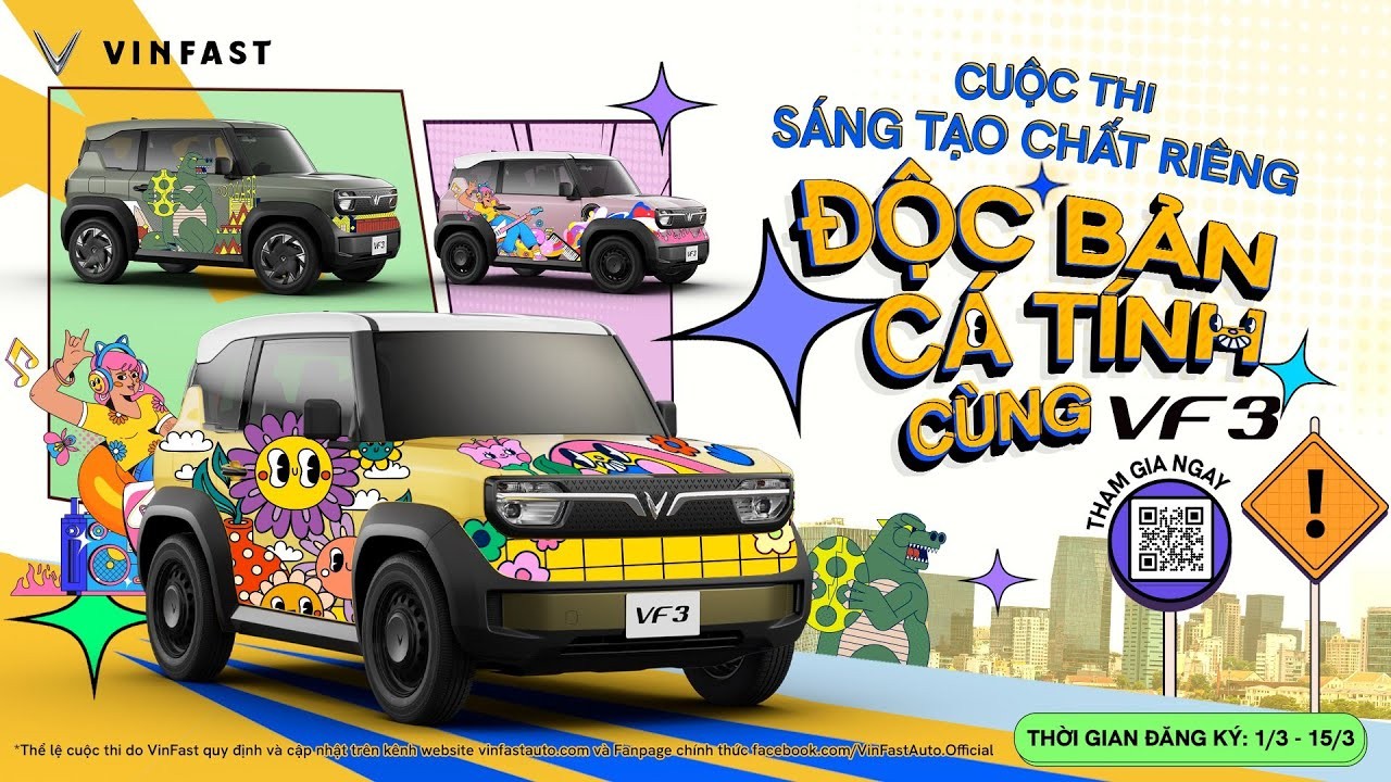 Cuộc Thi "Cá Nhân Hóa VinFast VF 3": Sân Chơi Đột Phá Cho Cộng Đồng Yêu Xe