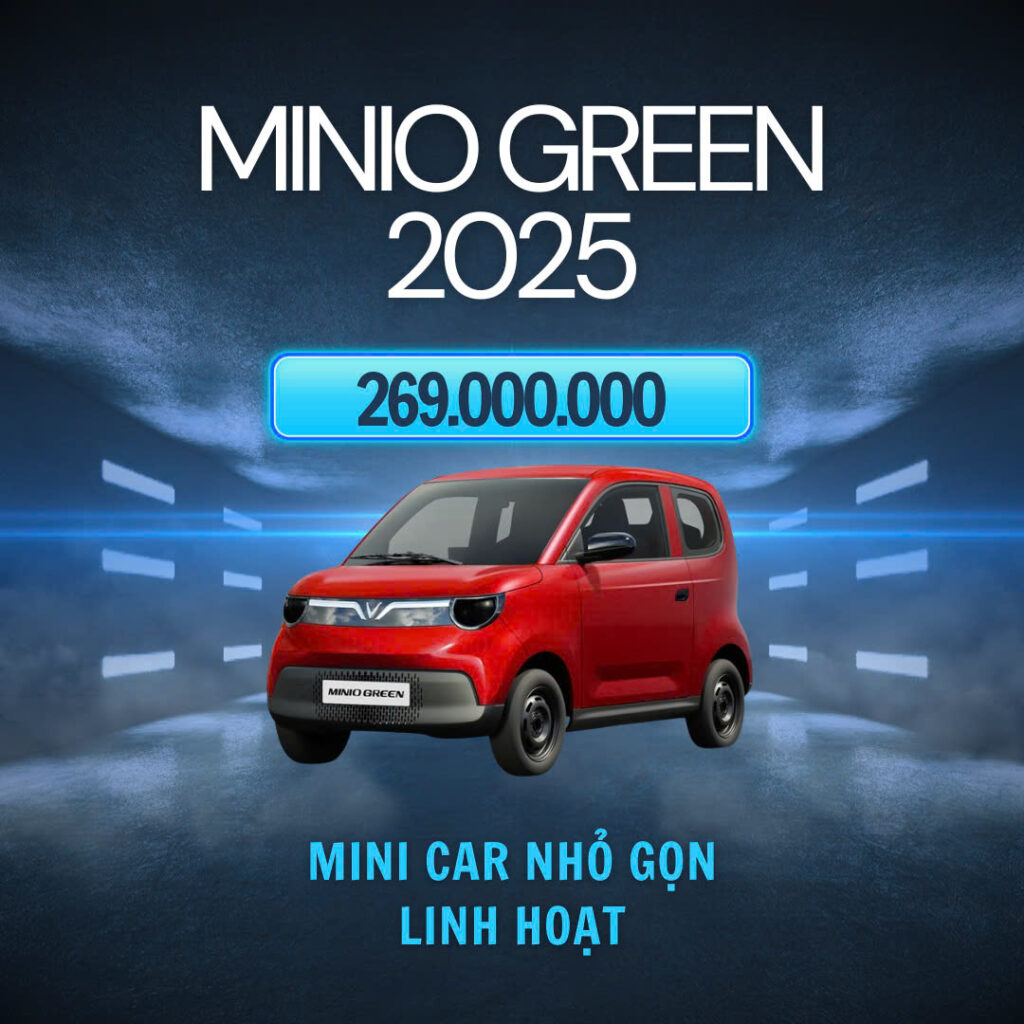Minio Green Mini Car nhỏ gọn linh hoạt