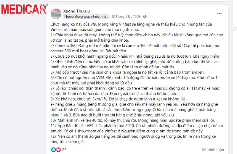 Giao diện ứng dụng bản đồ cũ trên màn hình VinFast VF9