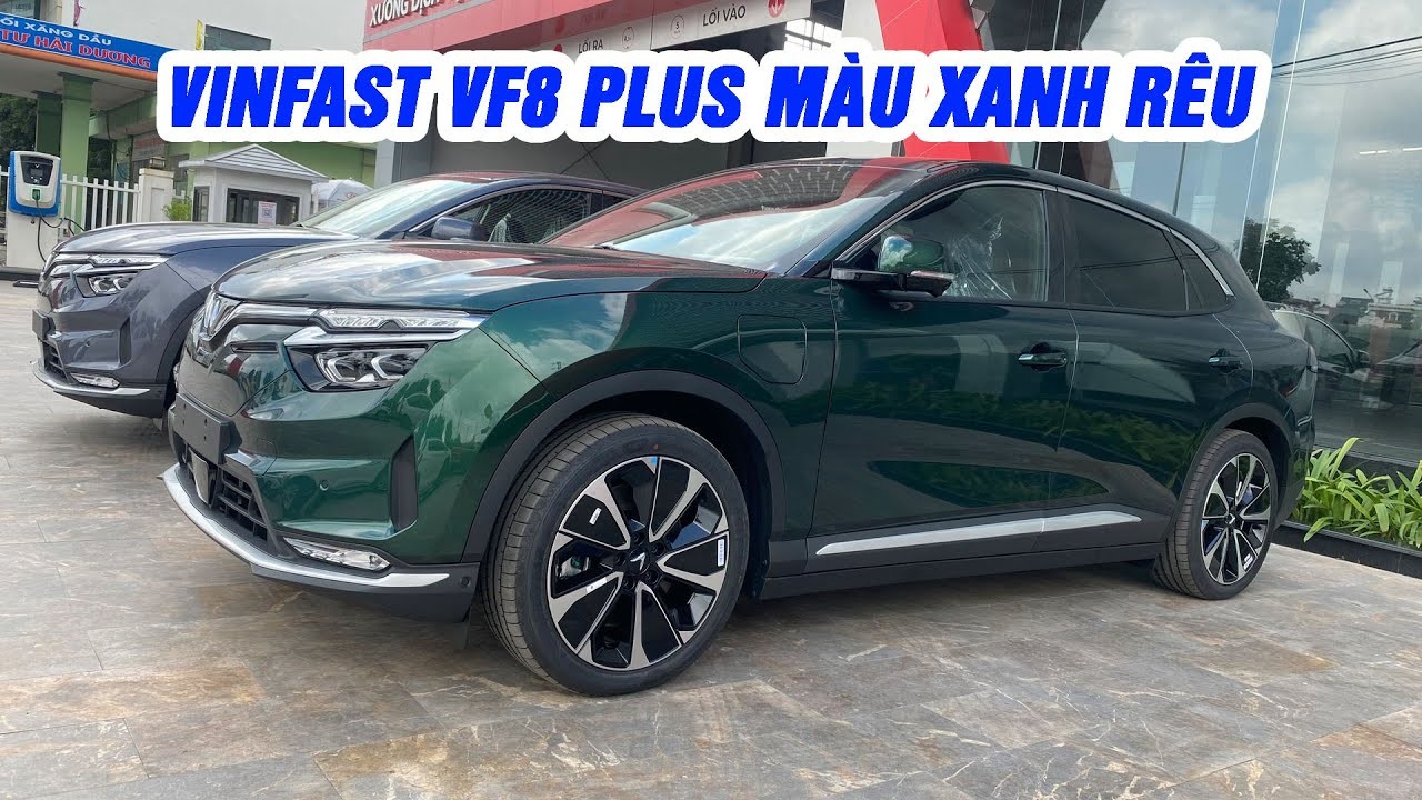 Khám Phá VinFast VF 8 Plus Màu Xanh Rêu Độc Đáo