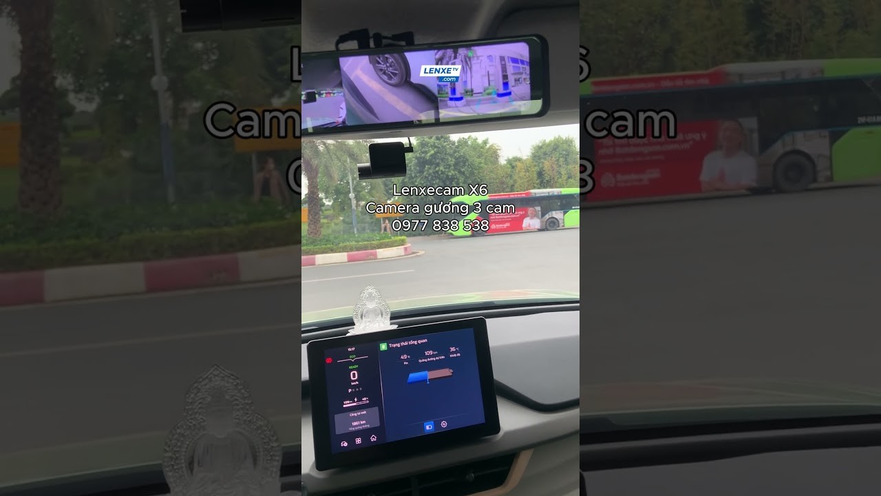 Lenxecam X6: Camera Gương 3 Mắt Toàn Diện Cho VinFast VF3, VF5