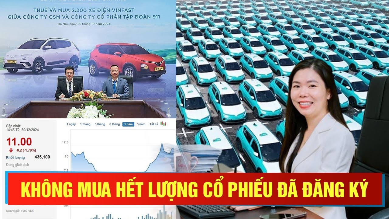 Tập Đoàn 911 Ký Hợp Đồng Mua Xe Điện Vinfast, Lãnh Đạo Không Mua Hết Cổ Phiếu Đăng Ký