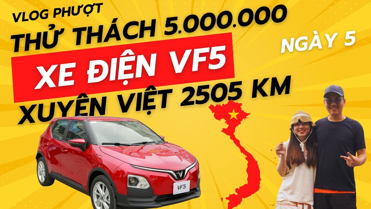 Thử Thách 5 Triệu Xuyên Việt VF5: Ngày 5 Đồng Nai - Nha Trang