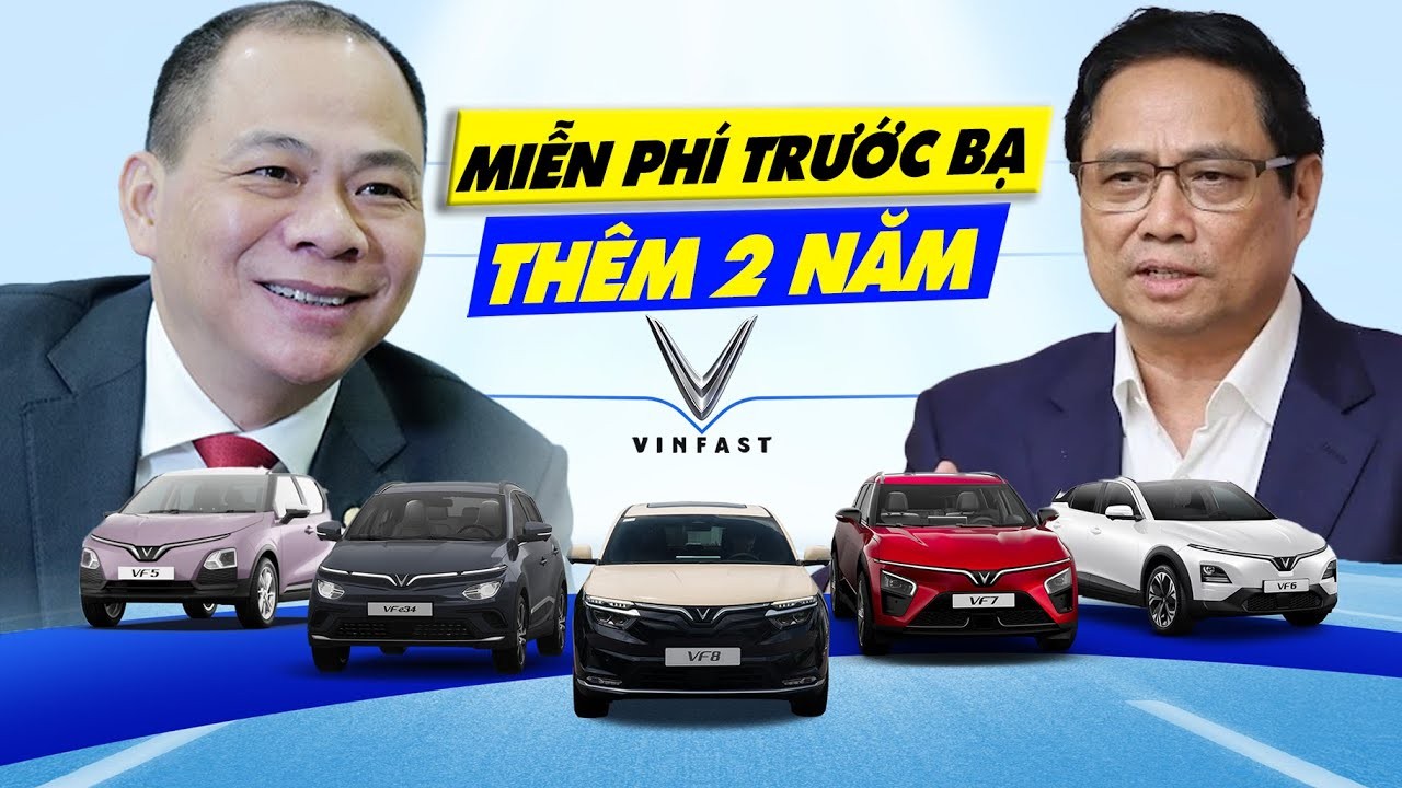 Tin Vui: Ô Tô Điện Tiếp Tục Được Miễn Lệ Phí Trước Bạ Đến 2027