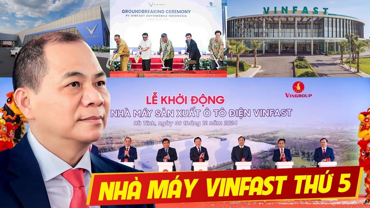Vinfast Khởi Công Nhà Máy Tại Hà Tĩnh: Trọng Tâm Sản Xuất VF 3, VF 5, Tạo 15.000 Việc Làm