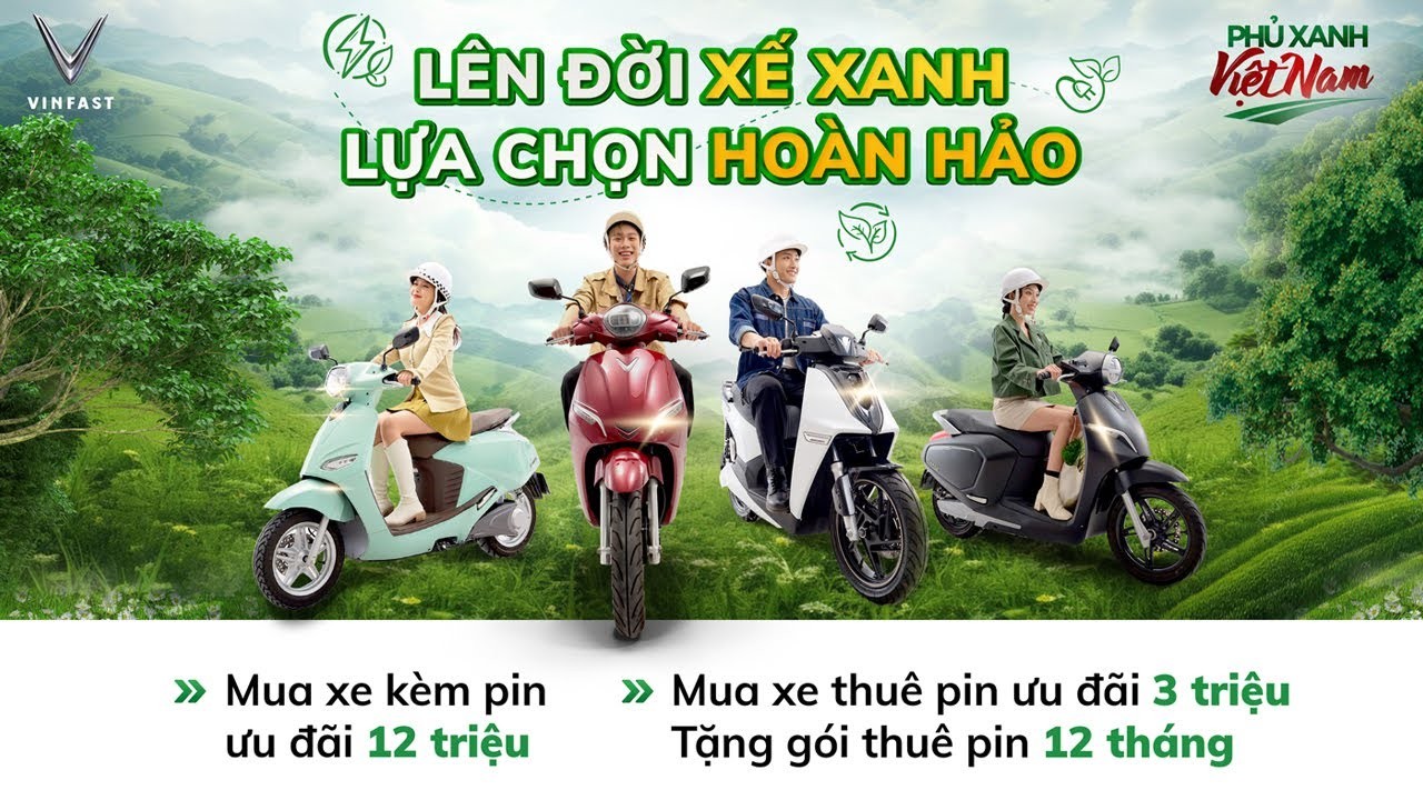 Vinfast Ưu Đãi Xe Điện: Miễn Phí Thuê Pin 1 Năm, Giảm Đến 12 Triệu Đồng