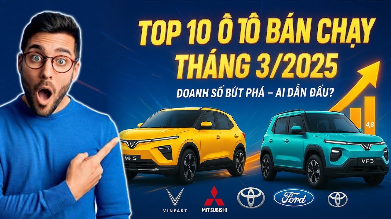 VinFast VF 3, VF 5 Dẫn Đầu Doanh Số Thị Trường Tháng 3/2025