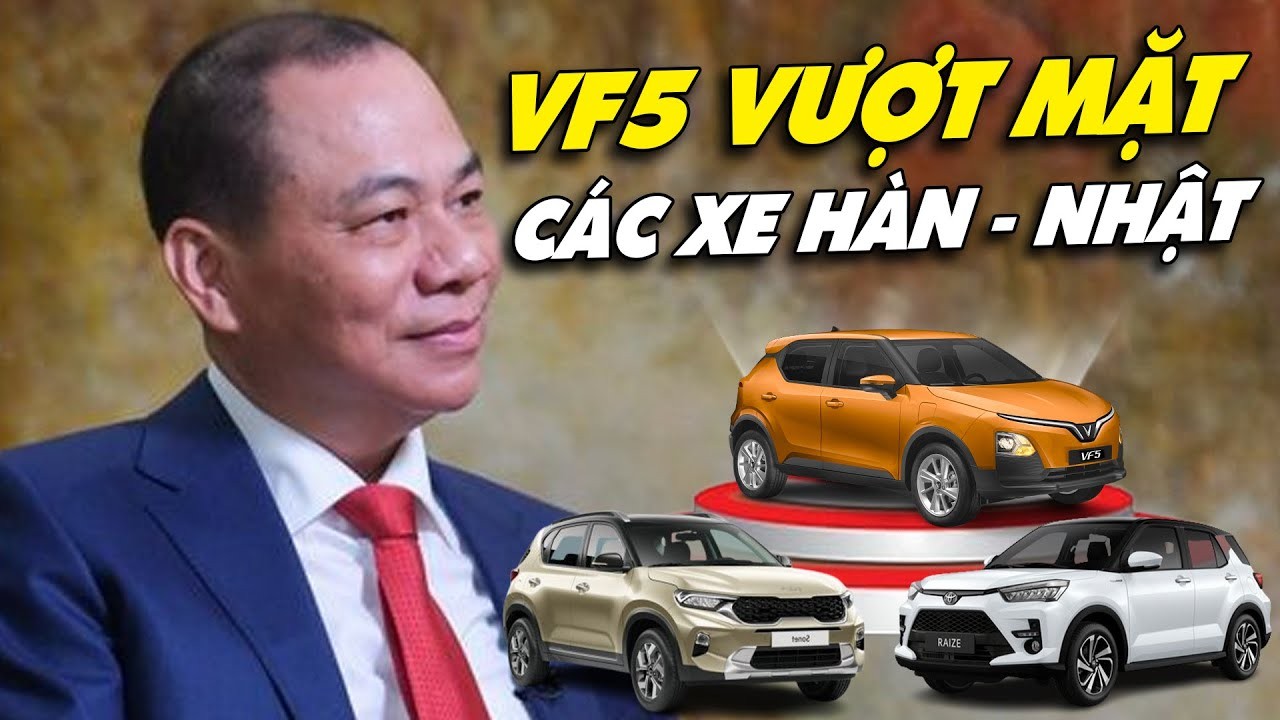 VinFast VF 5 Áp Đảo SUV Hạng A: Vượt Xa Đối Thủ Hàn, Nhật Tháng 2/2025